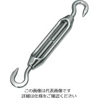 トラスコ中山 TRUSCO ステンレス製 枠式ターンバックル フック&フックタイプ ねじ径W5/8 (1個入) TTB-16H 1個（直送品）