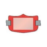 つくし工房 つくし e腕章 透明ポケット付き 赤 ロングゴムバンド付 WE-124L 1枚 855-3154（直送品）