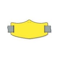 つくし工房 つくし e腕章 黄無地 ロングゴムバンド付 WE-102L 1枚 855-3142（直送品）