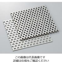アズワン パンチング板 (SUS304) φ5mm穴 450×600×0.8 3-3153-05 1枚（直送品）