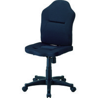 トラスコ中山 TRUSCO オフィスチェア ダブルクッション 長時間椅子(肘掛無し) ブラック TWCC-BK 1脚 855-7769（直送品）