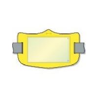 つくし工房 つくし e腕章 透明ポケット付き 黄 ロングゴムバンド付 WE-122L 1枚 855-3152（直送品）