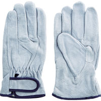 富士グローブ 牛床革手袋(袖口マジックタイプ) EXー333 フリー 内綿 5925 1双 855-5204（直送品）