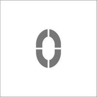 アイマーク IM ステンシル マグネット 0 文字サイズ50×40mm ASTM05040 1枚 836-4169（直送品）