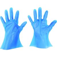 東京パック 使い捨て手袋 ニューマイジャストエコノミー化粧箱 M ブルー BNEK-M 1箱(200枚) 836-3666（直送品）