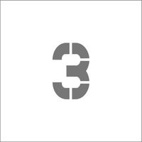 アイマーク IM ステンシル マグネット 3 文字サイズ50×40mm ASTM35040 1枚 836-4172（直送品）