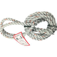 ユタカメイク 台付ロープ PE&PP混紡ロープ 16mmX3m DR-163 1本 855-2747（直送品）