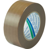 リンレイテープ クロス粘着テープ 包装用PEワリフテープ EF671 50×50 厚さ0.16mm 茶色 EF671-50X50 1巻（直送品）
