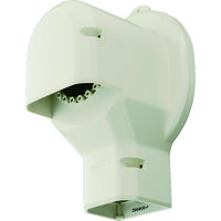 パナソニック Panasonic 壁面取出しカバーPタイプ 排じん&換気機能付きエアコン用 アイボリー DAS2604W 1個（直送品）