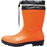 安全作業靴 ショート丈安全長靴 オレンジ