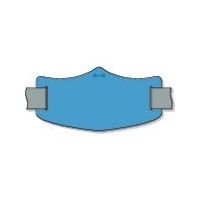 つくし工房 つくし e腕章 青無地 ショートゴムバンド付 WE-105S 1枚 855-3150（直送品）