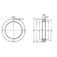 南口精工（KSM） ベアリングナット AN03 （M17X1 1セット（10個）（直送品）