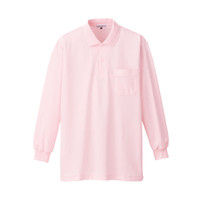 明石スクールユニフォームカンパニー 長袖ポロシャツ UZT224 ピンク EL 1着（直送品）
