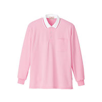 明石スクールユニフォームカンパニー 長袖ポロシャツ UZT296EA ピンク EL 1着（直送品）