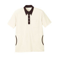 明石スクールユニフォームカンパニー ニットシャツ（脇ポケット付き） UZT469 ベージュ L 1着（直送品）