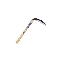 キンボシ GS 左兼次薄鎌(180mm丸)柄付 3911 1丁 834-5620（直送品）