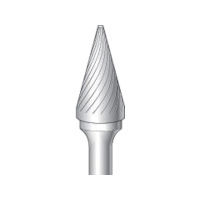 ナカニシ 超硬カッター テーパー型 シングルカット φ12.7×22×軸φ6 28° 26134 1本 829-3173（直送品）