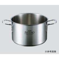 アズワン 半寸胴鍋 蓋無 27cm 10L 1個 3-4843-02（直送品）