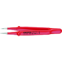 KNIPEX 9227ー61 絶縁精密ピンセット 130MM 9227-61 1本 835-5166（直送品）