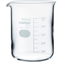 HARIO ビーカー 目安目盛付 500ml B-500-SCI 1個 855-7567（直送品）