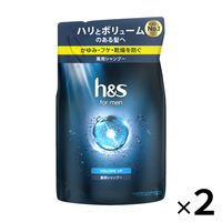 h&s for men ボリュームアップ プレミアムスカルプケア シャンプー 詰め替え 300ml 2個 メンズ P&G