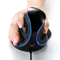 サンワサプライ 有線ブルーLEDエルゴマウス MA-ERG12 1個（直送品）
