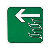光 サインプレート (非常口(左へ)) E510-9 1枚 7-4590-21（直送品）