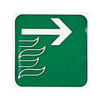 光 サインプレート (非常口(右へ)) E510-10 1枚 7-4590-22（直送品）