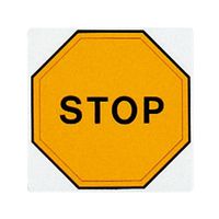 光 サインプレート (止まれ) E510-27 1枚 7-4590-39（直送品）