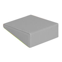 高田ベッド製作所 エックスピロー 三角 グレー TB-77C-182 1個 7-3719-09（直送品）