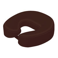 高田ベッド製作所 体位保持マット 顔用 茶 300×300×80mm TB-77C-168 1個 7-5091-04（直送品）