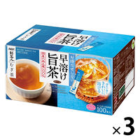 【水出し可】味の素AGF 「新茶人」早溶け旨茶 むぎ茶スティック 1セット（300本：100本入×3箱）