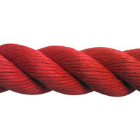 スパンシーカラーロープ（赤） 36mmΦX20m ドラム巻 PPCOLOR36-20RED-R まつうら工業（直送品）