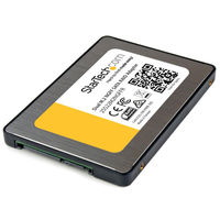 2x M.2 SSD - 2.5インチSATA 変換ケース　25S22M2NGFFR　1個　StarTech.com