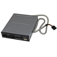3.5インチ内蔵型USB 2.0マルチメディアカードリーダー　35FCREADBK3　1個　StarTech.com（直送品）