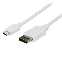 USB-C - DP 1.2 ケーブル／1.8m／ホワイト　CDP2DPMM6W　1個　StarTech.com（直送品）