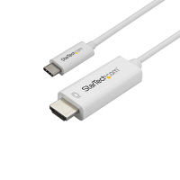 Startech.com コンピュータモニタケーブル USB-C - HDMIケーブル 4K/60Hz ホワイト