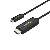 Startech.com 2m USB-C - HDMIケーブル 4K/60Hz ブラック CDP2HD2MBNL 1個