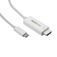 Startech.com 3m USB-C - HDMIケーブル 4K/60Hz ホワイト CDP2HD3MWNL 1個
