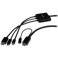 USB-C/ HDMI/ mDP - HDMIアダプタ　2m　CMDPHD2HD　1個　StarTech.com（直送品）