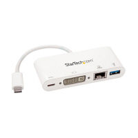 USB-C マルチポートアダプター／DVI-D／60W PD　DKT30CDVPD　1個　StarTech.com（直送品）