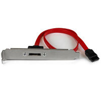 SATA - eSATA変換アダプタ　46cm　ブラケット付　ESATAPLT18IN　1個　StarTech.com（直送品）