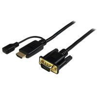 Startech.com HDMI - VGAアクティブ変換ケーブルアダプタ HD2VGAMM3 1個