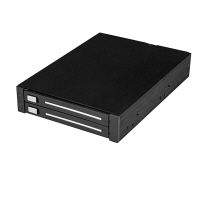RAID対応2ベイ2.5インチSATA SSD/HDDラック　HSB225S3R　1個　StarTech.com（直送品）
