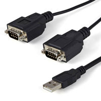 USB - RS232C/DB - 9 x2 シリアル変換ケーブル　ICUSB2322F　1個　StarTech.com