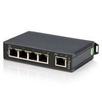 5ポート産業用スイッチングハブ　DINレールに取付け可能　IES5102　1個　StarTech.com（直送品）