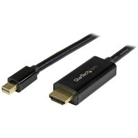 Startech.com Mini DisplayPort - HDMI変換ケーブル 2m MDP2HDMM2MB 1個