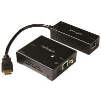 HDMIエクステンダー延長器　（HDBaseT受信機×1、送信機×1） 4K　　1セット（2個）　StarTech.com（直送品）