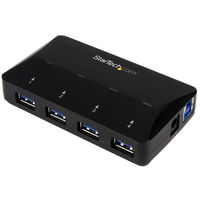 USBハブ Type-A×4ポート 2.4A急速充電ポート x1 搭載　ST53004U1C　1個　StarTech.com（直送品）