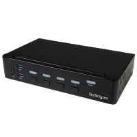 4ポートDisplayPort KVMスイッチ 4K対応　SV431DPU3A2　1個　StarTech.com（直送品）